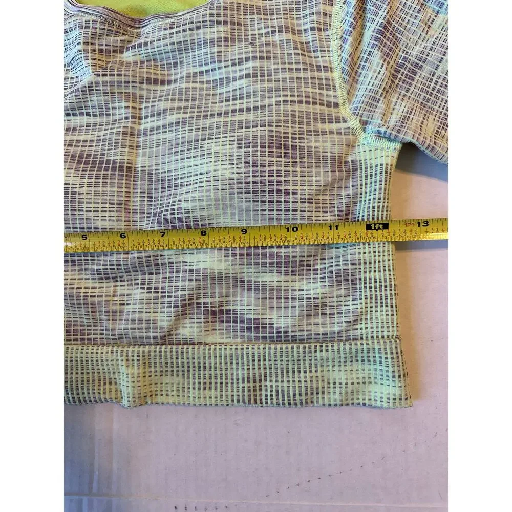 Lululemon Ebb to‎ Street Cropped Long Sleeve Shirt Sz 6 - Picture 6 of 7